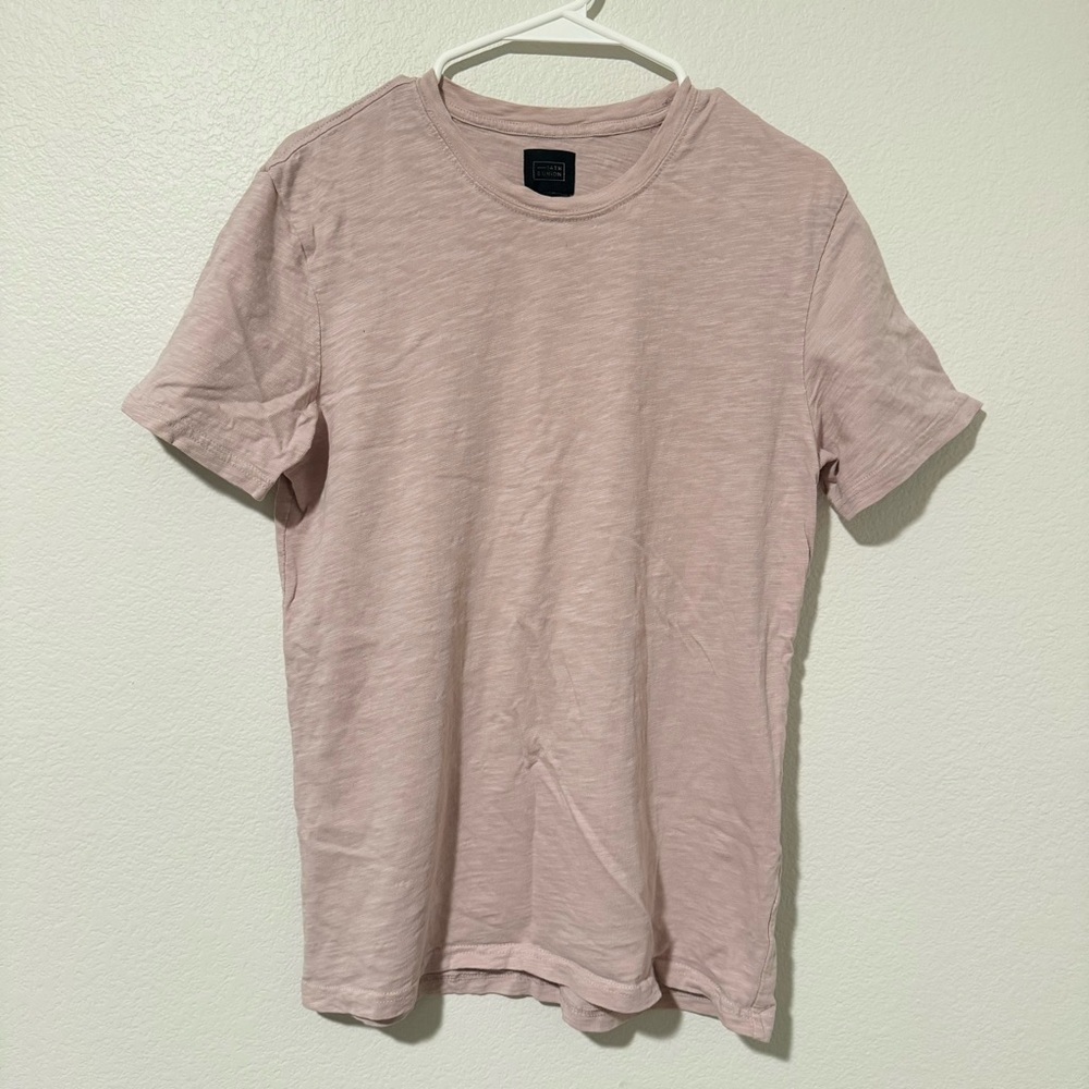 men 14th & union light pink shirt sleeve t shirt top